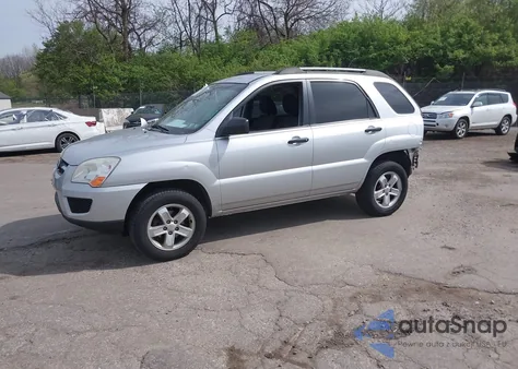 2009 Kia Sportage Lx V6 from USA, damaged, VIN KNDJE723697585936